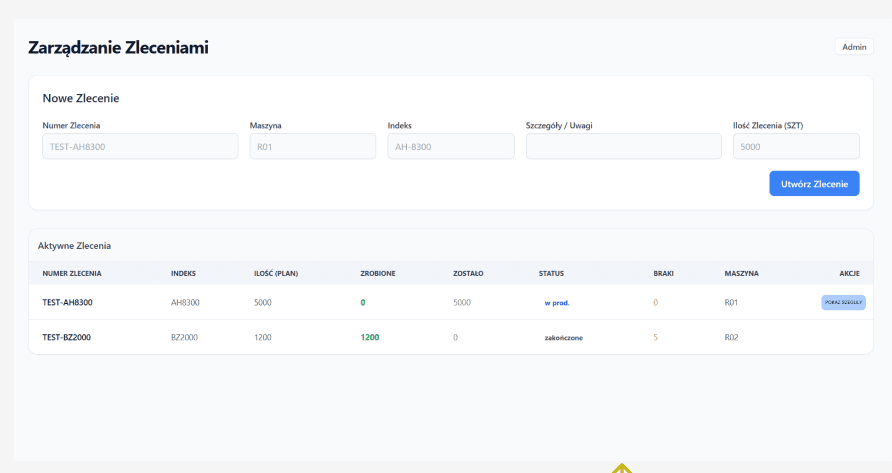 Production Monitoring System